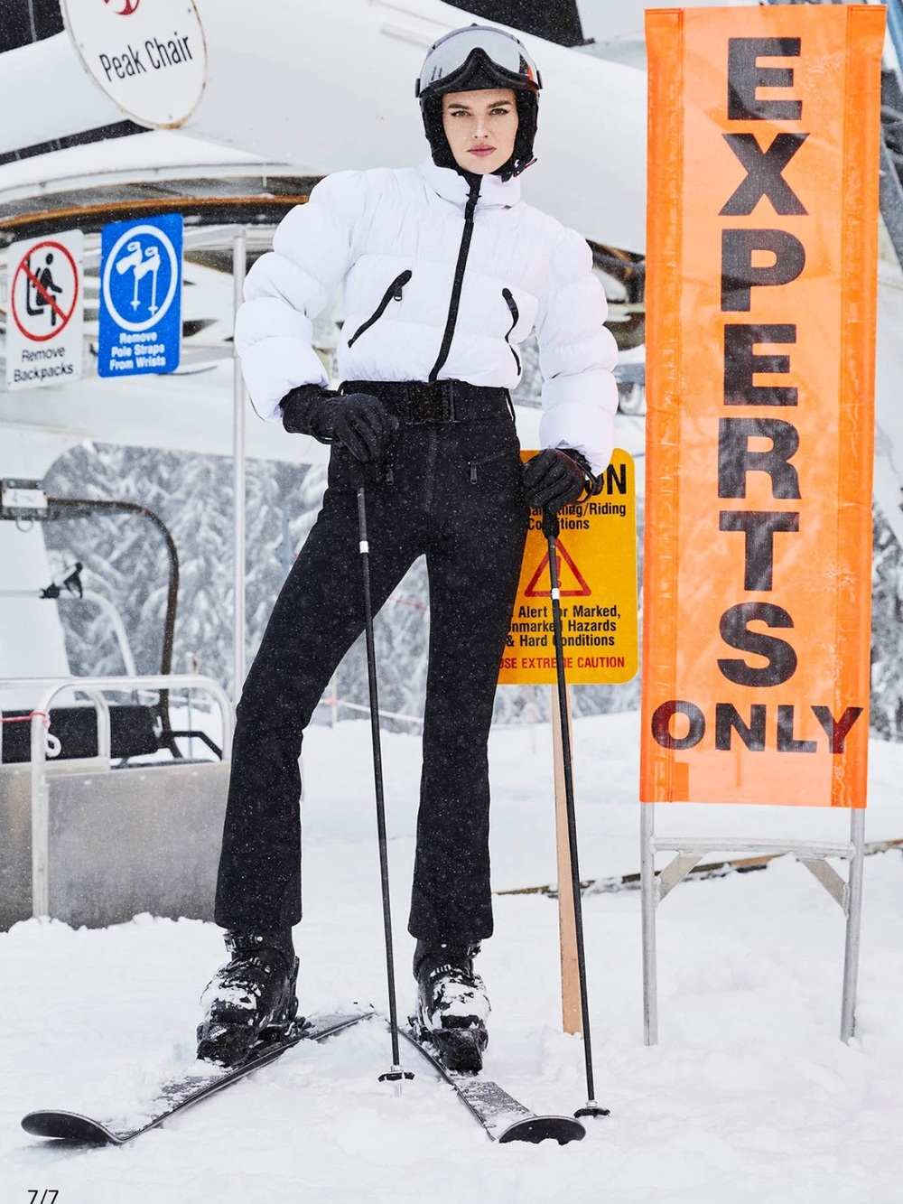 Goldbergh White and Black Ski Jacket